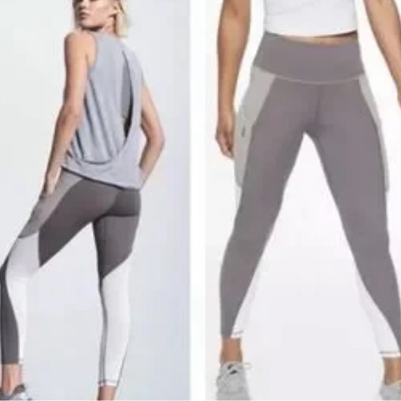 Athleta - Color block Salutation 7/8 tight - Picture 1 of 4